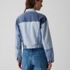 Cropped Patchwork Icon jeansjacka