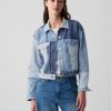 Cropped Patchwork Icon jeansjacka