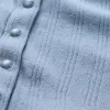 Cropped Pointelle Cardigan