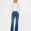 Cropped Pointelle Cardigan