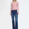 Cropped Pointelle Cardigan
