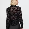 Cropped Velvet Shirt