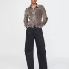 Cropped Velvet Shirt
