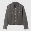 Cropped Western jeansskjorta