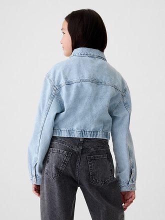 Cropped jeansjacka