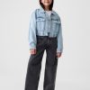 Cropped jeansjacka