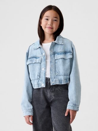 Cropped jeansjacka