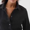 Cropped jeansskjorta