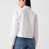 Cropped jeansskjorta jacka