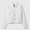 Cropped jeansskjorta jacka