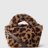 Crossbodyväska i fuskpäls i leopard för barn