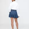 Denim Bubble Mini Kjol