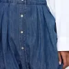 Denim Bubble Mini Kjol