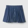 Denim Bubble Mini Kjol
