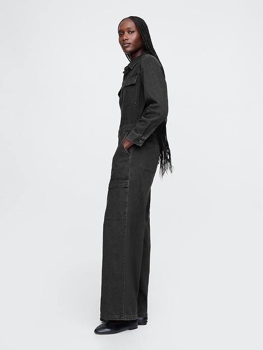 Denim Cargo Jumpsuit Denim Cargo Jumpsuit