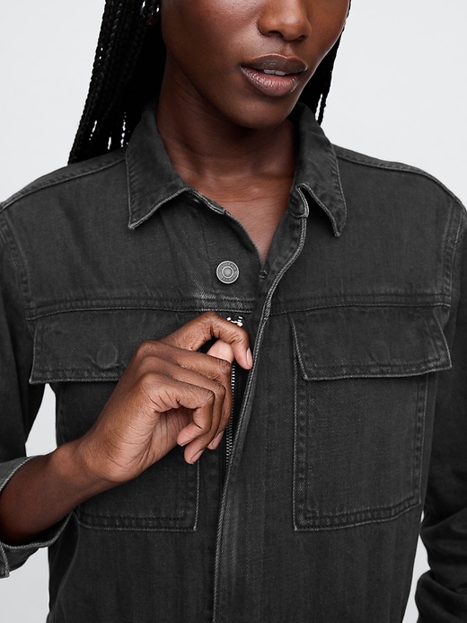 Denim Cargo Jumpsuit Denim Cargo Jumpsuit