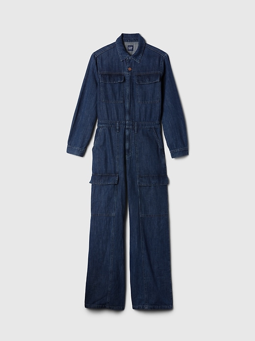 Denim Cargo Jumpsuit Denim Cargo Jumpsuit