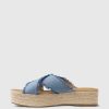 Denim Espadrille Platform Sandaler