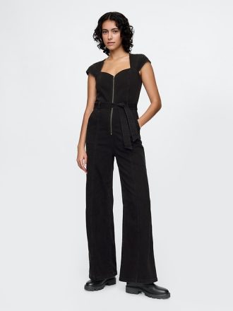 Denim Jumpsuit med bälte