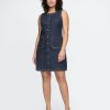 Denim Mini Shift Klänning