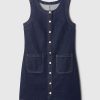 Denim Mini Shift Klänning