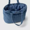 Denim Puffer Tote