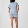 Denim Romper med bälte Denim Romper med bälte