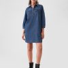 Denim Utility Mini Shirtdress Denim Utility Mini Shirtdress