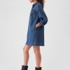Denim Utility Mini Shirtdress Denim Utility Mini Shirtdress