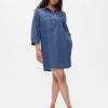 Denim Utility Mini Shirtdress Denim Utility Mini Shirtdress