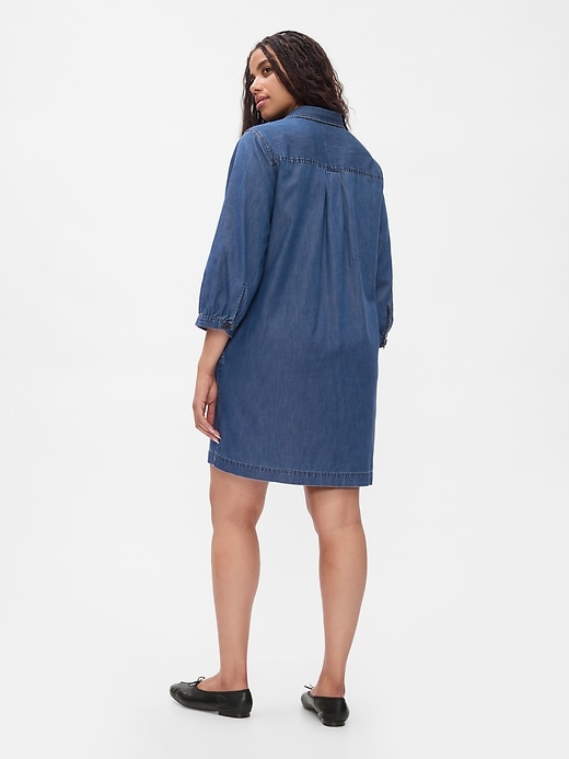 Denim Utility Mini Shirtdress Denim Utility Mini Shirtdress