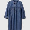 Denim Utility Mini Shirtdress Denim Utility Mini Shirtdress