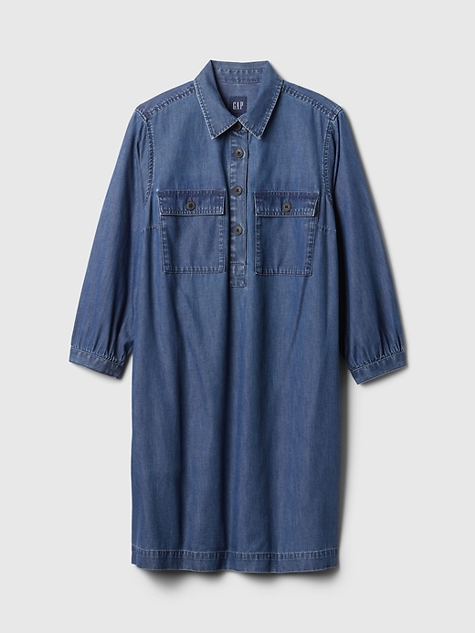 Denim Utility Mini Shirtdress Denim Utility Mini Shirtdress