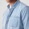 Denim fickskjorta