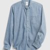 Denim fickskjorta