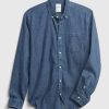 Denim fickskjorta