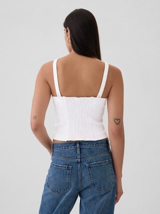 Denim korsett linne