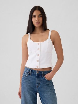 Denim korsett linne