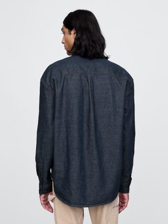 Denim stor skjorta