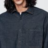Denim stor skjorta