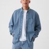 Denim stor skjorta