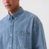 Denim stor skjorta