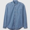 Denim stor skjorta