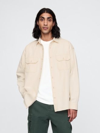 Denim stor skjorta