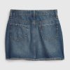 Denimkjol i hög höjd för barn