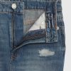 Denimkjol i hög höjd för barn