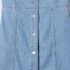 Denimklänning med knapp för barn