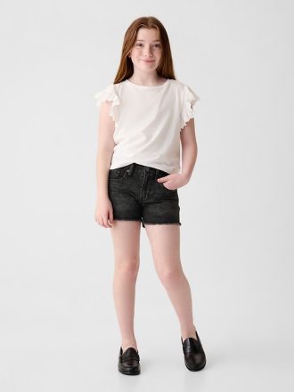 Denimshorts för barn med låg höjd