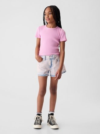 Denimshorts för barn med låg höjd