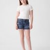 Denimshorts för barn med låg höjd